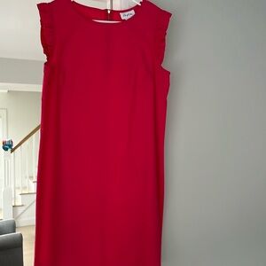 Heyton shift dress deep pink/ red